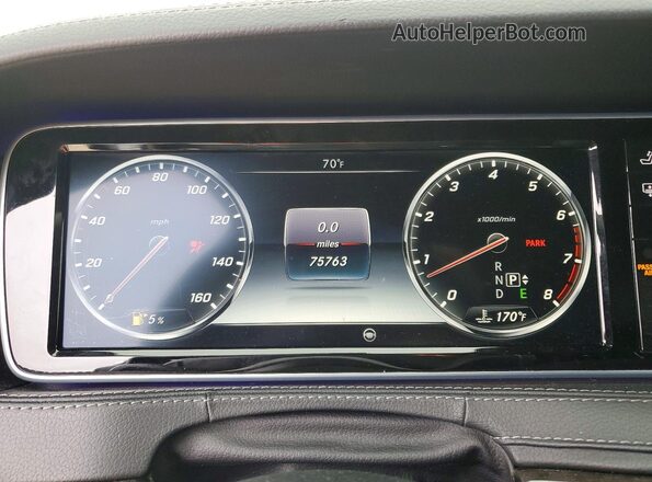 WDDUG8CB2GA246406 2016 MERCEDES-BENZ S Silver Вид щитка приладів