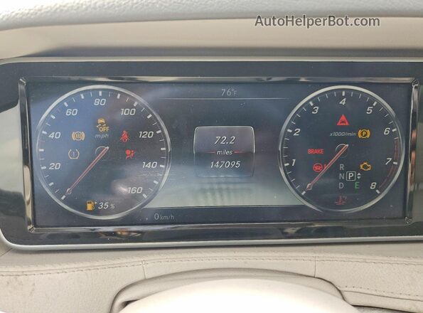 WDDUG8CB3GA247015 2016 MERCEDES-BENZ S Charcoal Vista del cuadro de instrumentos