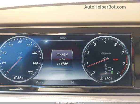 WDDUG8CB3GA253753 2016 MERCEDES-BENZ S-CLASS White უკანა სავარძლების ხედი