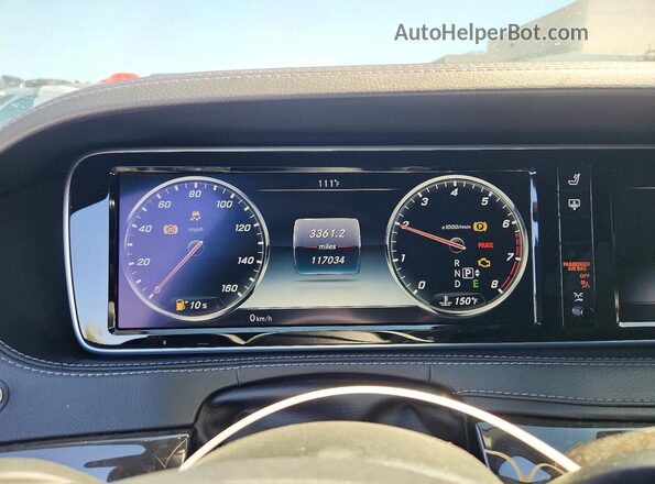 WDDUG8CB4GA207607 2016 MERCEDES-BENZ S Black Vista del cuadro de instrumentos