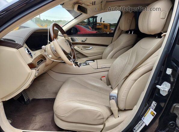 WDDUG8CB4HA322631 2017 MERCEDES-BENZ S Black Widok wnętrza z przodu