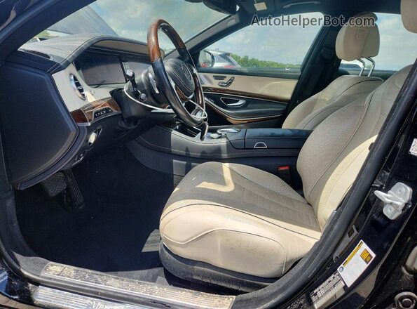 WDDUG8CB5GA247839 2016 MERCEDES-BENZ S Black Front interior view