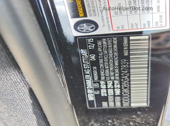 WDDUG8CB5GA247839 2016 MERCEDES-BENZ S Black Engine compartment view