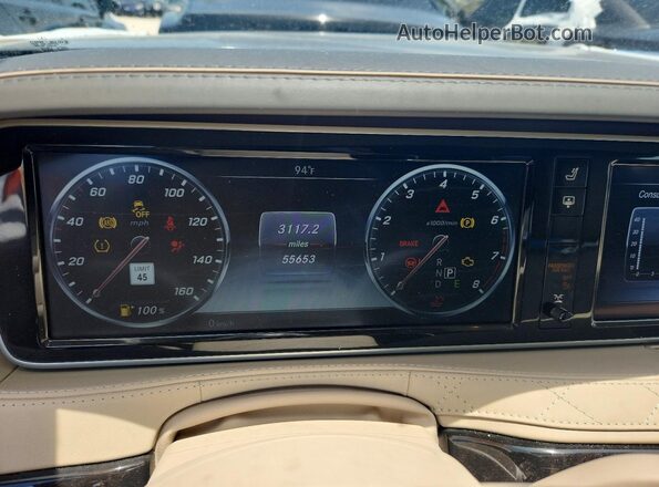 WDDUG8CB5HA327563 2017 MERCEDES-BENZ S Черный Вид щитка приборов