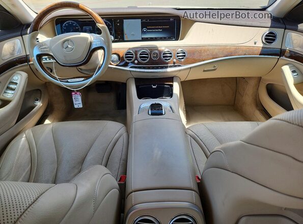 WDDUG8CB5HA340748 2017 MERCEDES-BENZ S White Առջևի վահանակի տեսք