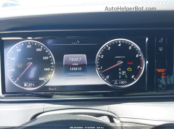 WDDUG8CB6HA287235 2017 MERCEDES-BENZ S-CLASS Black Widok tylnych siedzeń