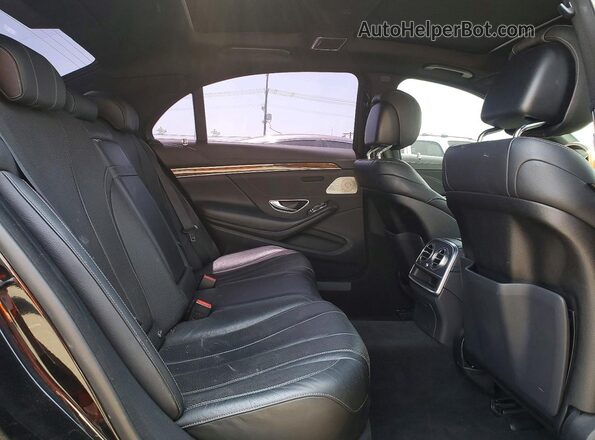 WDDUG8CB7HA308402 2017 MERCEDES-BENZ S Black უკანა სავარძლების ხედი