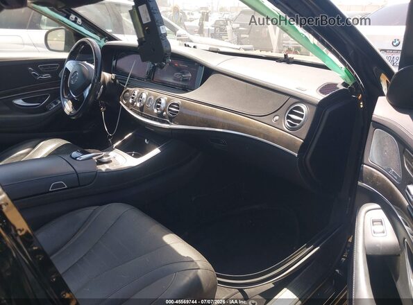 WDDUG8CB7HA334255 2017 MERCEDES-BENZ S-CLASS Black Front interior view