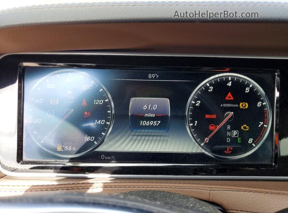 WDDUG8CB8HA313057 2017 MERCEDES-BENZ S Black Instrument cluster view