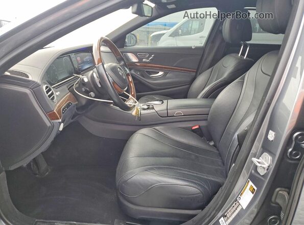 WDDUG8CB9HA314170 2017 MERCEDES-BENZ S Silver Vista interior delantera