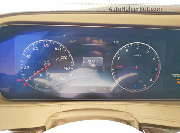 WDDUG8DB1JA398585 2018 MERCEDES-BENZ S Charcoal Vista del cuadro de instrumentos