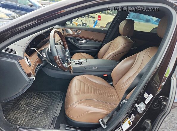 WDDUG8DB5KA480370 2019 MERCEDES-BENZ S Black Widok wnętrza z przodu