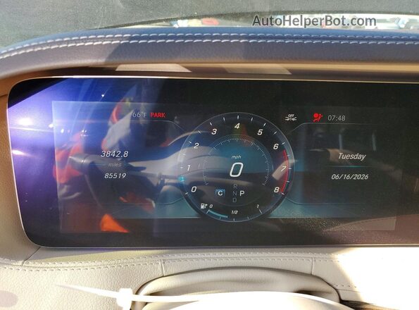 WDDUG8DB8KA426092 2019 MERCEDES-BENZ S Black Instrument cluster view
