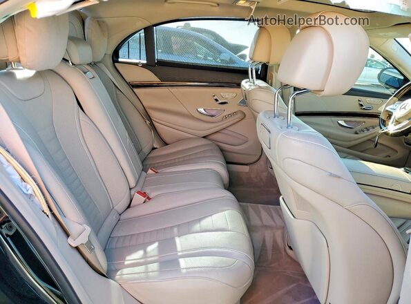 WDDUG8DB8KA426092 2019 MERCEDES-BENZ S Black Rear seats view