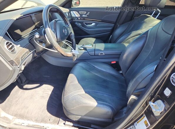 WDDUG8FB0GA247307 2016 MERCEDES-BENZ S Black Вид салону спереду
