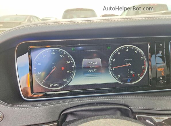 WDDUG8FB1GA242861 2016 MERCEDES-BENZ S Black Widok zestawu wskaźników