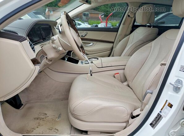 WDDUG8FB1GA244917 2016 MERCEDES-BENZ S White Widok wnętrza z przodu