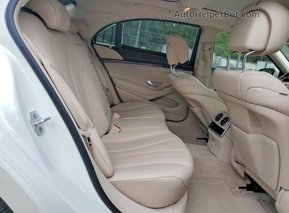 WDDUG8FB1GA244917 2016 MERCEDES-BENZ S White Widok tylnych siedzeń