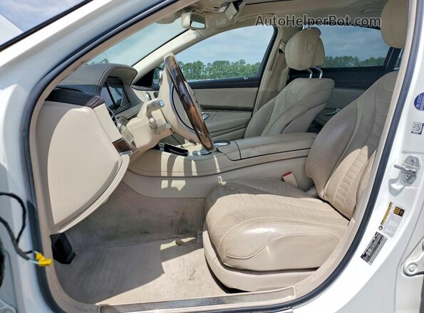 WDDUG8FB3GA210929 2016 MERCEDES-BENZ S White წინა სალონის ხედი