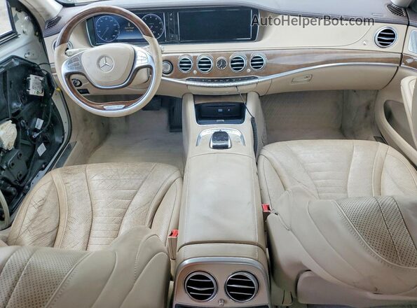 WDDUG8FB3GA210929 2016 MERCEDES-BENZ S White წინა პანელის ხედი