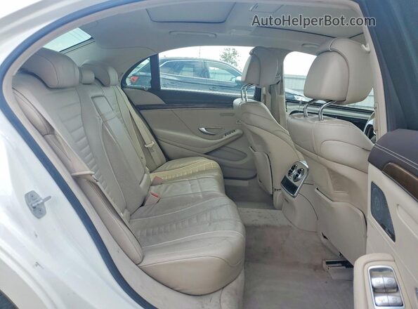 WDDUG8FB3GA210929 2016 MERCEDES-BENZ S White უკანა სავარძლების ხედი