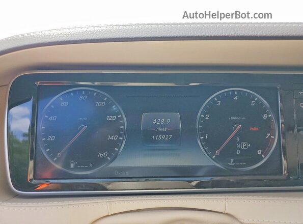 WDDUG8FB3GA210929 2016 MERCEDES-BENZ S White ხელსაწყოთა პანელის ხედი