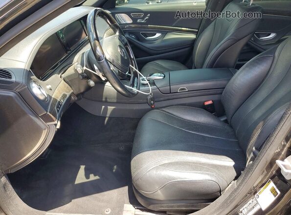 WDDUG8FB4GA236309 2016 MERCEDES-BENZ S Charcoal Front interior view