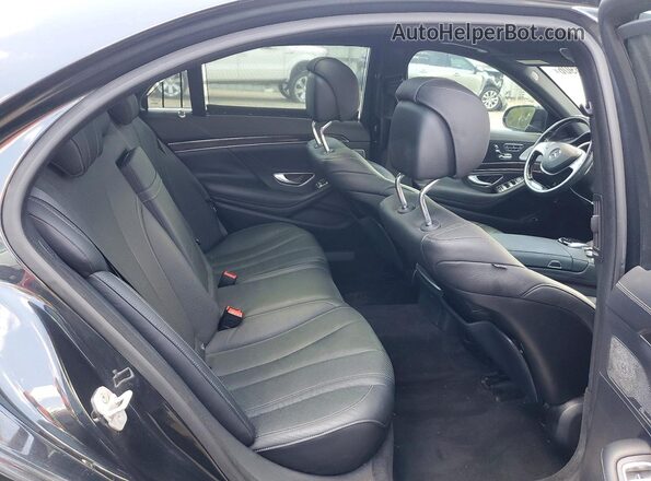 WDDUG8FB4GA236309 2016 MERCEDES-BENZ S Charcoal Rear seats view