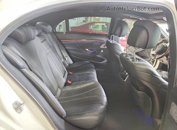 WDDUG8FB4GA265888 2016 MERCEDES-BENZ S White Rear seats view