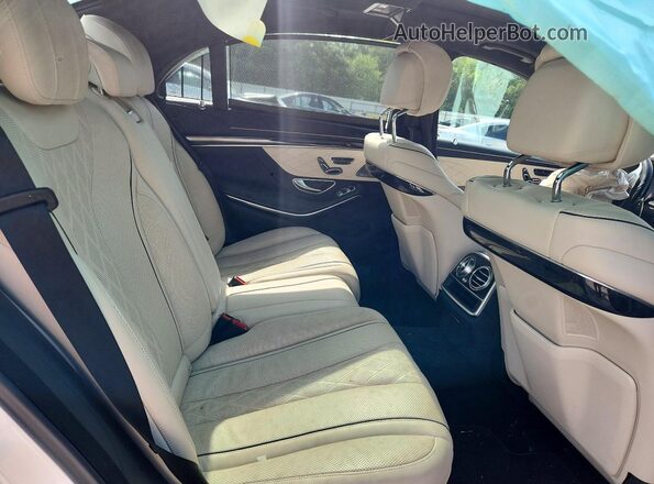 WDDUG8FB7HA327673 2017 MERCEDES-BENZ S White უკანა სავარძლების ხედი