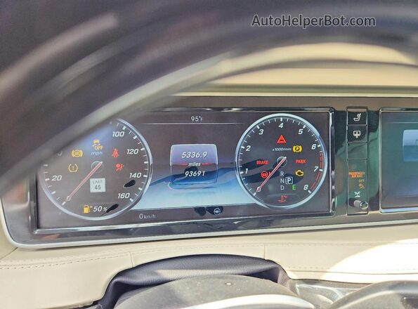 WDDUG8FB7HA327673 2017 MERCEDES-BENZ S White ხელსაწყოთა პანელის ხედი