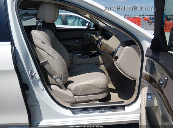 WDDUG8FBXGA214265 2016 MERCEDES-BENZ S-CLASS Белый Вид салона спереди