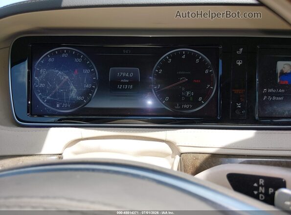 WDDUG8FBXGA214265 2016 MERCEDES-BENZ S-CLASS Белый Вид задних сидений