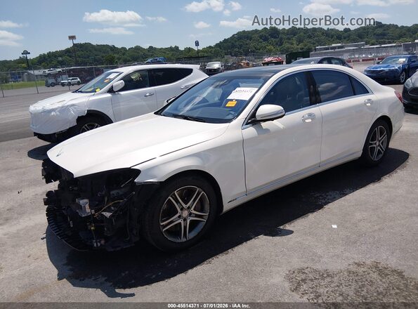 WDDUG8FBXGA214265 2016 MERCEDES-BENZ S-CLASS Белый Передняя левая четверть