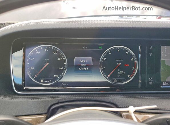 WDDUG8FBXGA227033 2016 MERCEDES-BENZ S Black Widok zestawu wskaźników