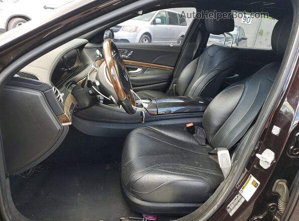 WDDUG8FBXGA227033 2016 MERCEDES-BENZ S Black Widok wnętrza z przodu