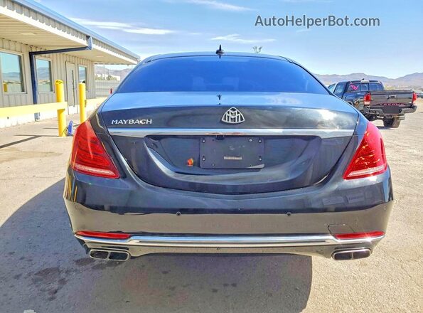 WDDUX7GB5GA268601 2016 MERCEDES-BENZ S Черный Вид сзади