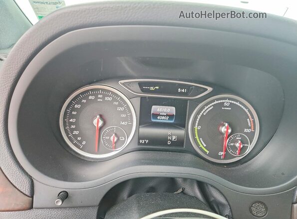 WDDVP9ABXHJ015686 2017 MERCEDES-BENZ B-CLASS White Instrument cluster view