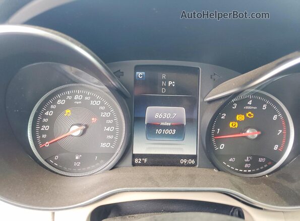 WDDWF4JB0HR306726 2017 MERCEDES-BENZ C White Widok zestawu wskaźników
