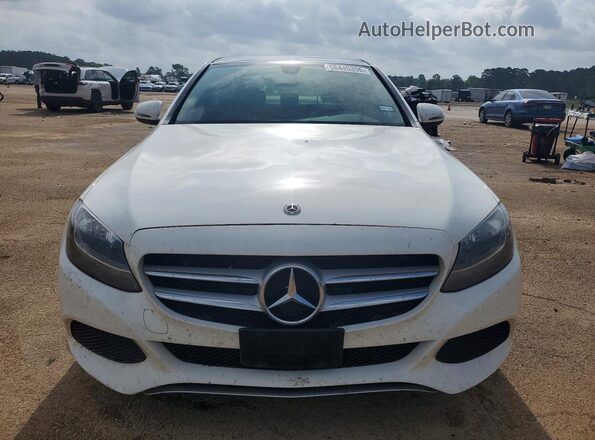 WDDWF4JB0HR306726 2017 MERCEDES-BENZ C White Widok z przodu