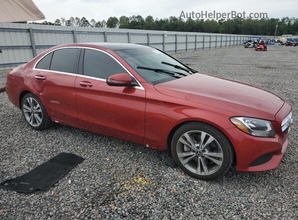 WDDWF4JB0JR407352 2018 MERCEDES-BENZ C Red წინა მარჯვენა