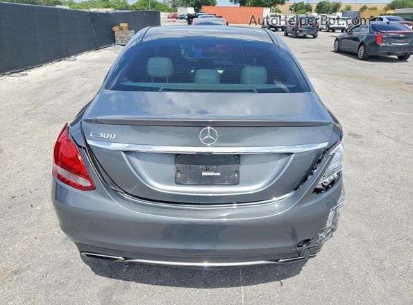 WDDWF4JB1HR219966 2017 MERCEDES-BENZ C Gray Vista trasera
