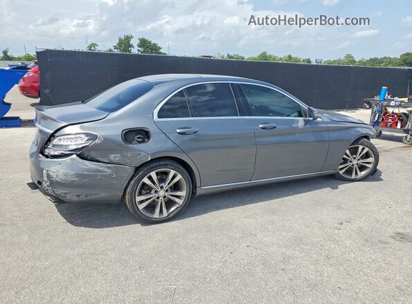 WDDWF4JB1HR219966 2017 MERCEDES-BENZ C Gray Trasero derecho