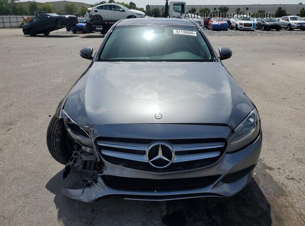 WDDWF4JB1HR219966 2017 MERCEDES-BENZ C Gray Vista frontal
