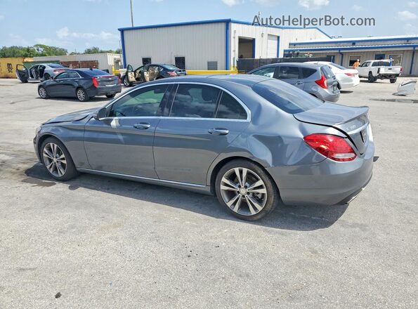 WDDWF4JB1HR219966 2017 MERCEDES-BENZ C Gray Trasero izquierdo