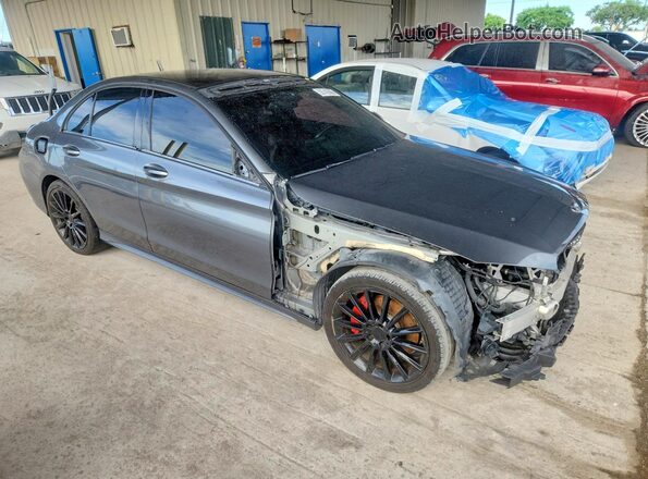 WDDWF4JB2JR398637 2018 MERCEDES-BENZ C Gray Առջևի աջ