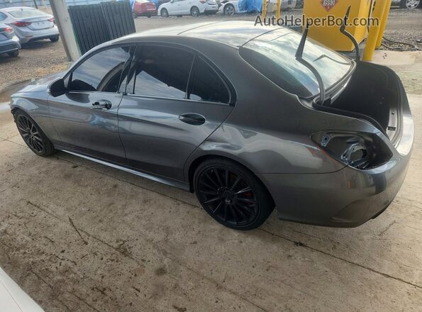 WDDWF4JB2JR398637 2018 MERCEDES-BENZ C Gray Հետևի ձախ