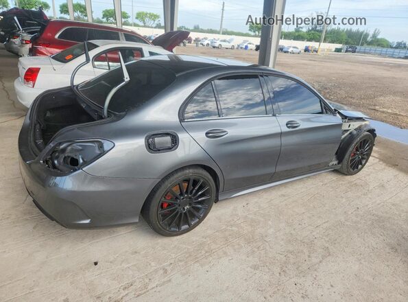 WDDWF4JB2JR398637 2018 MERCEDES-BENZ C Gray Հետևի աջ