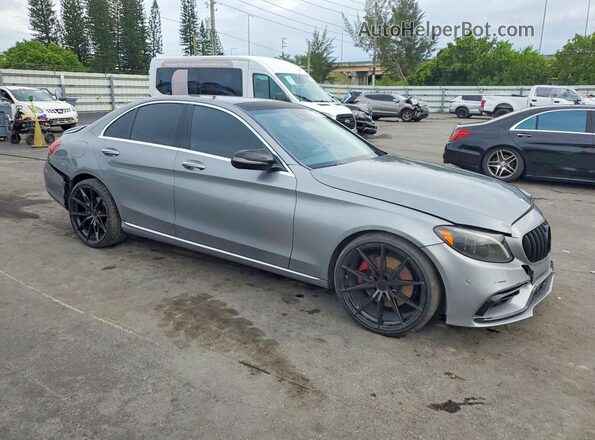 WDDWF4JB3GR151295 2016 MERCEDES-BENZ C Gray Передня права чверть