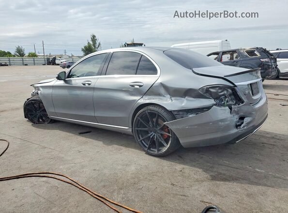 WDDWF4JB3GR151295 2016 MERCEDES-BENZ C Gray Задня ліва чверть